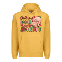 Mustard don't go bacon my heart Premium Hoodie - MaliasSmallBusiness