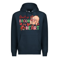 Navy don't go bacon my heart Premium Hoodie - MaliasSmallBusiness