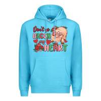 Ocean Blue don't go bacon my heart Premium Hoodie - MaliasSmallBusiness