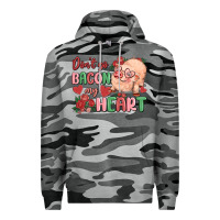 Slate Camo don't go bacon my heart Premium Hoodie - MaliasSmallBusiness
