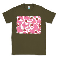 Army Green distressed strawberry milkshake cowhide Classic Tee - RanaPortraitStore