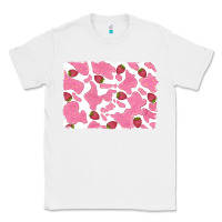 White distressed strawberry milkshake cowhide Classic Tee - RanaPortraitStore