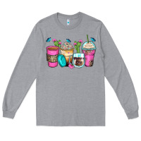 Heather Grey mother's day coffee cups Long Sleeve Tee - Zillion Design Studio