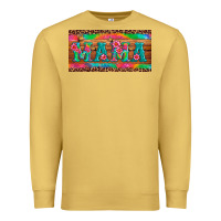 Antique Gold mama tie dye license plate template Premium Sweatshirt - Artiststas