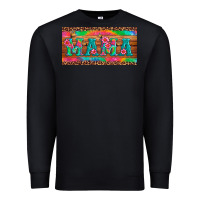 Black mama tie dye license plate template Premium Sweatshirt - Artiststas