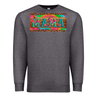 Charcoal Heather mama tie dye license plate template Premium Sweatshirt - Artiststas