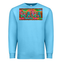 Ocean Blue mama tie dye license plate template Premium Sweatshirt - Artiststas