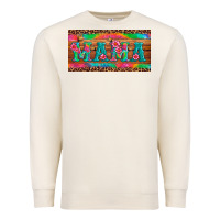 Sandshell mama tie dye license plate template Premium Sweatshirt - Artiststas