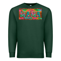 Sports Green mama tie dye license plate template Premium Sweatshirt - Artiststas