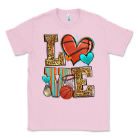 Bubblegum Pink love basketball Classic Tee - Zillion Design Studio