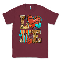Burgundy love basketball Classic Tee - Zillion Design Studio