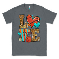 Charcoal Heather love basketball Classic Tee - Zillion Design Studio