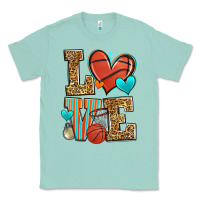 Seafoam love basketball Classic Tee - Zillion Design Studio