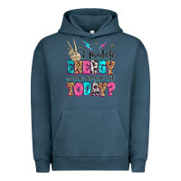 Pigment Midnight Navy i match energy so how we gon' act today Urban Hoodie - MaliasSmallBusiness