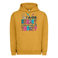 Pigment Peanut Butter i match energy so how we gon' act today Urban Hoodie - MaliasSmallBusiness