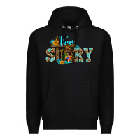 Black true story jesus and mary wıth god Premium Hoodie - AdoDesignShop