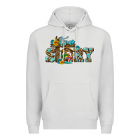 Dove Grey true story jesus and mary wıth god Premium Hoodie - AdoDesignShop