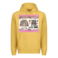 Antique Gold it takes a big to shape little minds Premium Hoodie - MaliasSmallBusiness