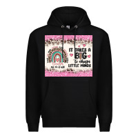 Black it takes a big to shape little minds Premium Hoodie - MaliasSmallBusiness