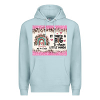 Blue Mist it takes a big to shape little minds Premium Hoodie - MaliasSmallBusiness