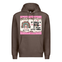 Coffee it takes a big to shape little minds Premium Hoodie - MaliasSmallBusiness
