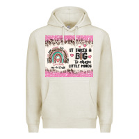 Oatmeal Heather it takes a big to shape little minds Premium Hoodie - MaliasSmallBusiness