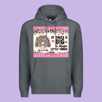 It Takes A Big To Shape Little Minds Premium Hoodie Designed By Maliassmallbusiness
