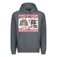 Rock it takes a big to shape little minds Premium Hoodie - MaliasSmallBusiness