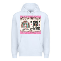 White it takes a big to shape little minds Premium Hoodie - MaliasSmallBusiness