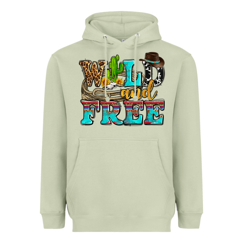 Wild And Free With Cactus Heavyweight Hoodie by AdoDesignShop | Teevron