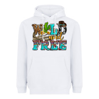 White wild and free with cactus Heavyweight Hoodie - AdoDesignShop