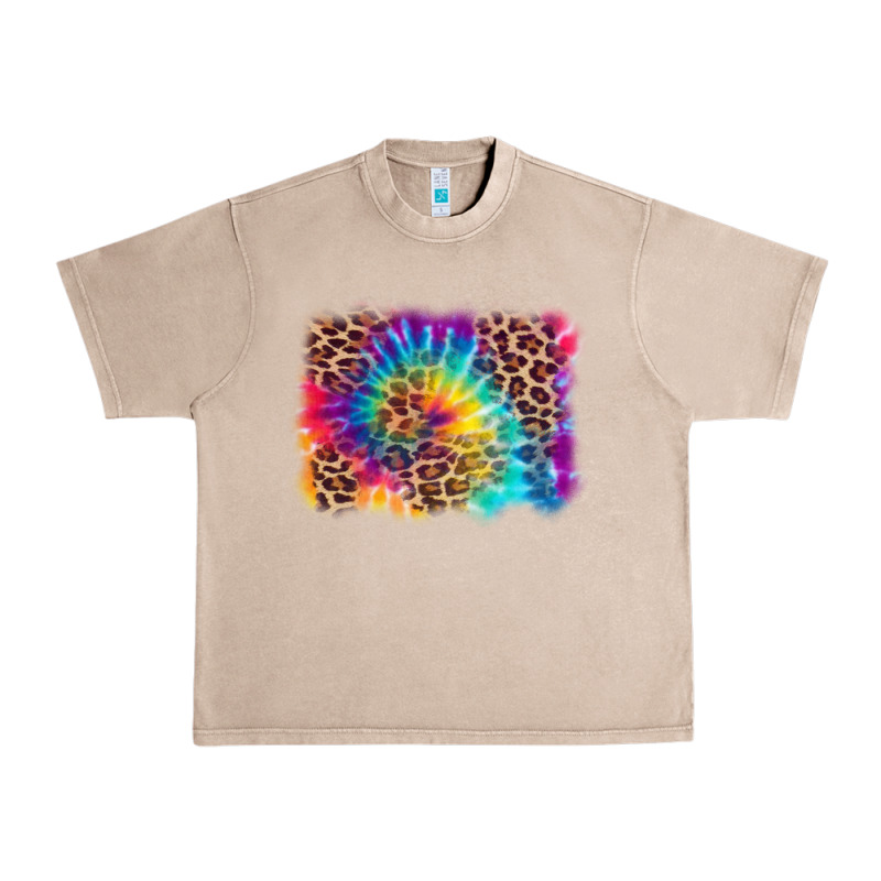 Leopard Tie Dye Background Urban Heavy Tee by Zillion Design Studio | Teevron
