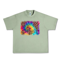 Oil Green leopard tie dye background Urban Heavy Tee - Zillion Design Studio