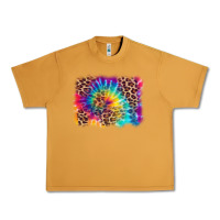 Peanut Butter leopard tie dye background Urban Heavy Tee - Zillion Design Studio