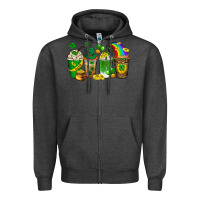 Charcoal Heather st. patricks day coffee drinks Zipper Hoodie - Neo Western