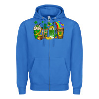 True Royal st. patricks day coffee drinks Zipper Hoodie - Neo Western