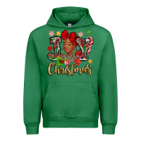 Emerald christmas joy black woman Urban Hoodie - MaliasSmallBusiness