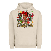 Pigment French Oak christmas joy black woman Urban Hoodie - MaliasSmallBusiness