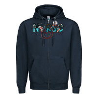 Navy nurse Zipper Hoodie - SublimationCraftShop