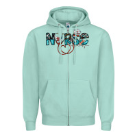 Seafoam nurse Zipper Hoodie - SublimationCraftShop