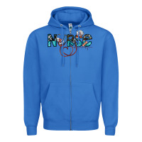 True Royal nurse Zipper Hoodie - SublimationCraftShop