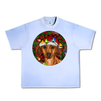 Grape Ice Christmas Dachshund Urban Heavy Tee - RanaPortraitStore