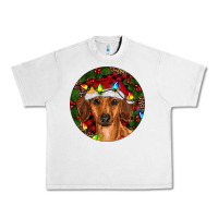 Lunar Rock Christmas Dachshund Urban Heavy Tee - RanaPortraitStore