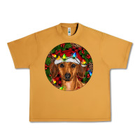 Peanut Butter Christmas Dachshund Urban Heavy Tee - RanaPortraitStore