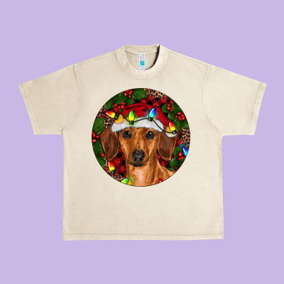 Urban Heavy Tee Christmas Dachshund
