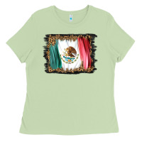 Matcha distressed mexico flag Ladies Tee - BarkalooDesign