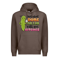 Coffee just about done dillin with you bitches Premium Hoodie - MaliasSmallBusiness