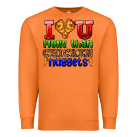 Carrot i love you more than chicken nuggets Premium Sweatshirt - AdoDesignShop
