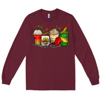 Burgundy juneteenth coffee cups Long Sleeve Tee - Zillion Design Studio