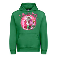 Emerald ho ho ho pink black santa christmas Urban Hoodie - MaliasSmallBusiness